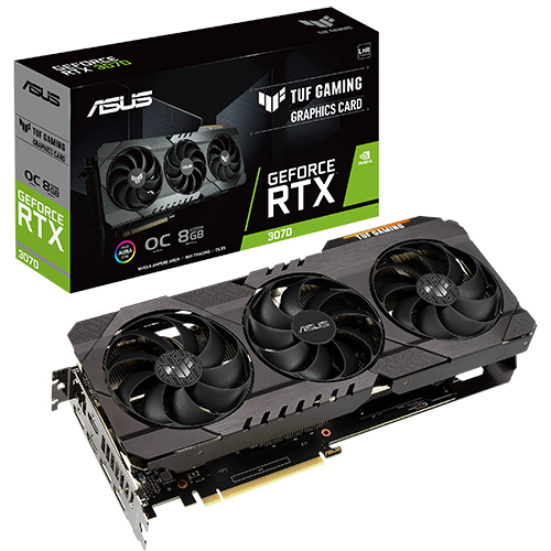 ASUS GeForce RTX3070 V2 OC 8GB/ DDR6 TUF-RTX3070-O8G-V2-GAMING