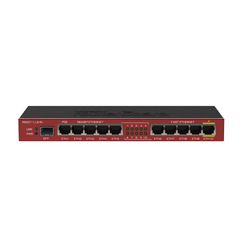 Mikrotik RB2011ILS-IN Wired Router Gigabit Ethernet Black/006777