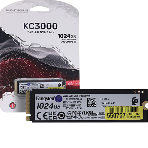 Kingston  1TB SKC3000S /1024G M.2 PCI-E SSD