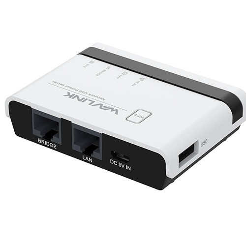 Wavlink WL-NU516U1 Wireless N300 USB Printer Server