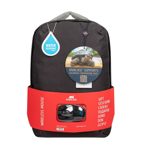 Rivacase 15.6" 7563 backpack+Wireless Mouse/007610