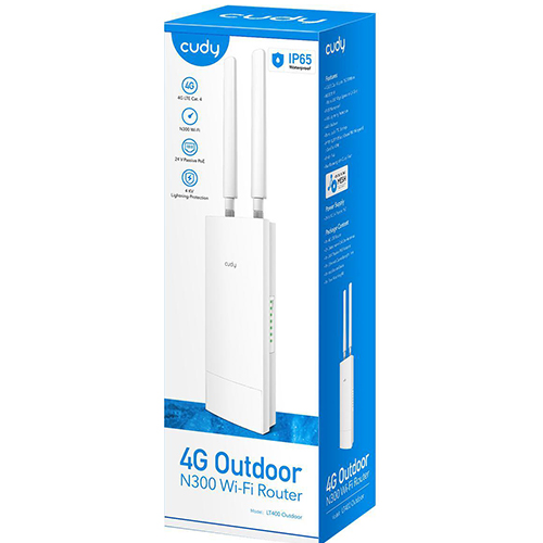 Cudy  4G LTE Indoor/outdoor  LT400 N300 Wi Fi Router/008255
