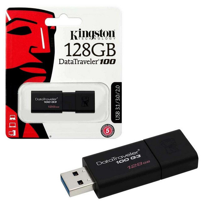 Kingston 128GB USB3 DT100G3/128GB