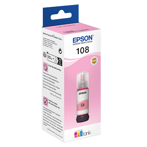 Epson 108 EcoTank  Light Magenta / 007536