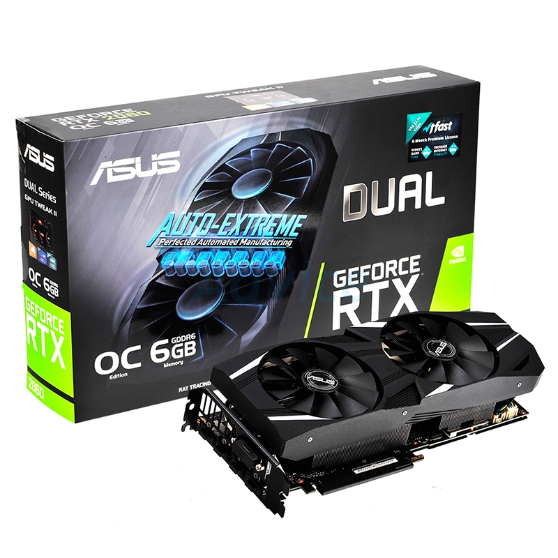 ASUS Dual GeForce RTX 2060, 6GB GDDR6 192bit