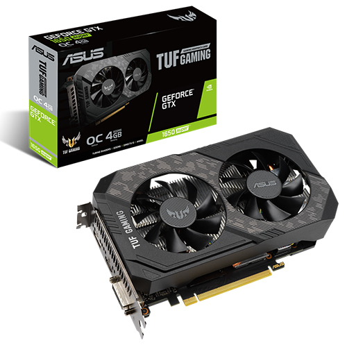 ASUS TUF GAMING GTX 1650 OC 4GB GDDR5; 128-bit