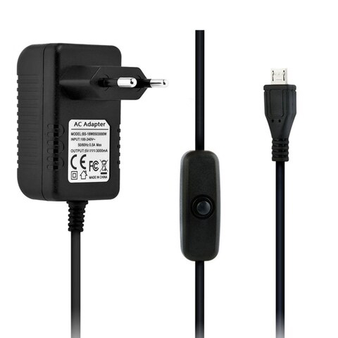 Power Supply Adapter Switch USB 5V 3A EU/US Plug